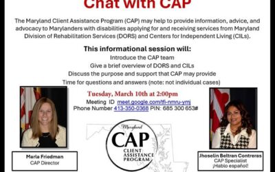 Chat with the Maryland Client Assistance Program (CAP)