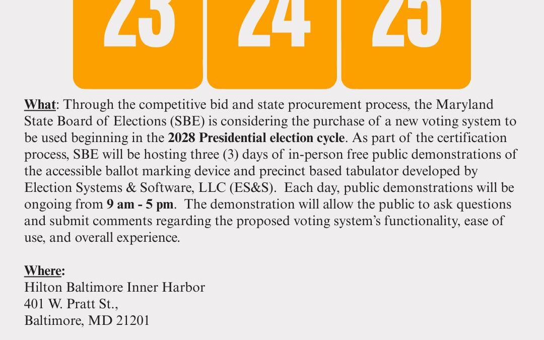 Accessible Voting System Demonstrations