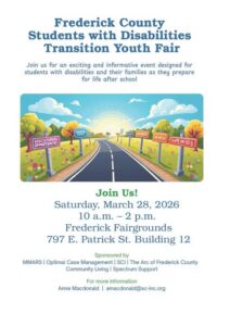 Flyer promoting FCPS Students with Disabilities Transition Youth Fair.