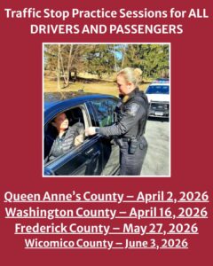 Flyer for Traffic Stop Practice Session