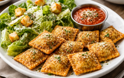 Let’s Make Easy Meals: Toasted Ravioli & Caesar Salad